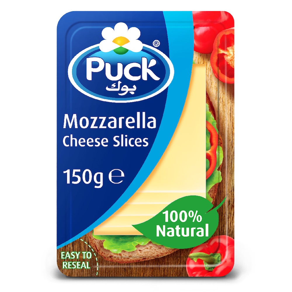 Puck Natural Mozzarella Slices Cheese - 150g