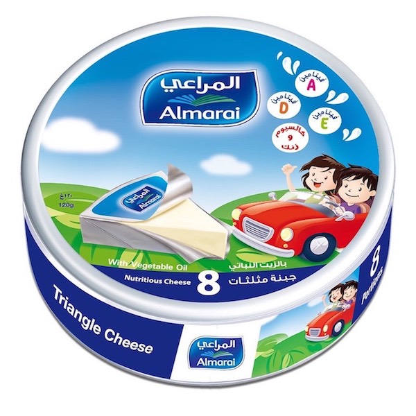 Almarai Triangle Cheese Spread 8 Pcs - 120g