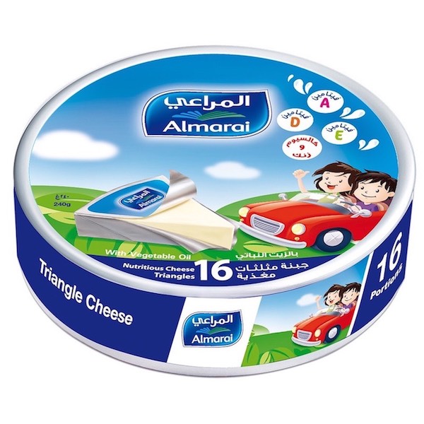 Almarai Triangle Cheese Spread 16 Pcs - 240g