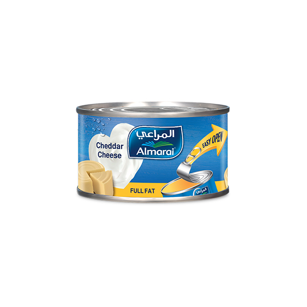 Almarai Full Fat Cheddar Cheese Can - 200g