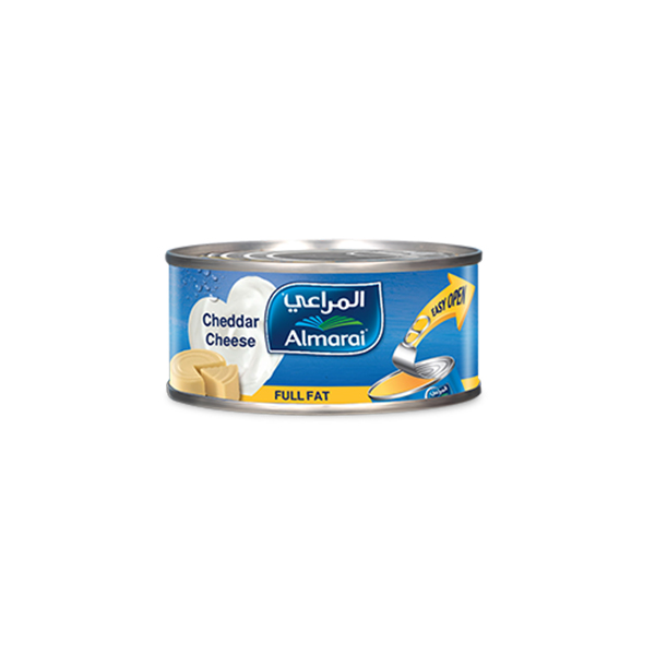 Almarai Full Fat Cheddar Cheese Can - 113g