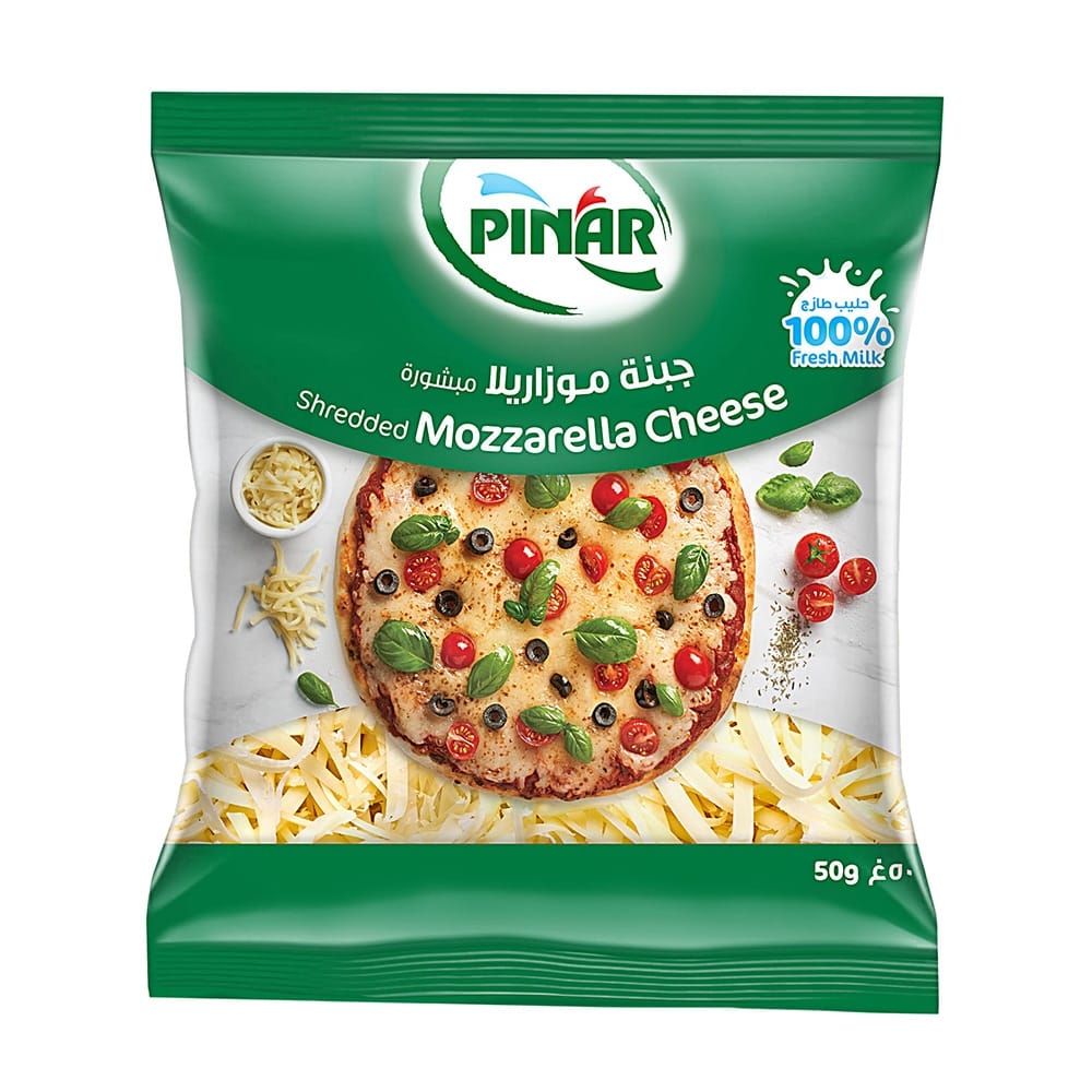 Pinar Shredded Mozzarella Cheese - 50g