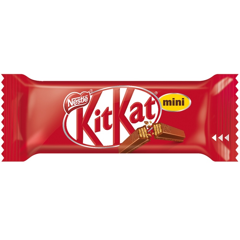 Nestle Kitkat 2 Finger Mini Milk Chocolate Bar Snack Bag 250g, 24 Pcs