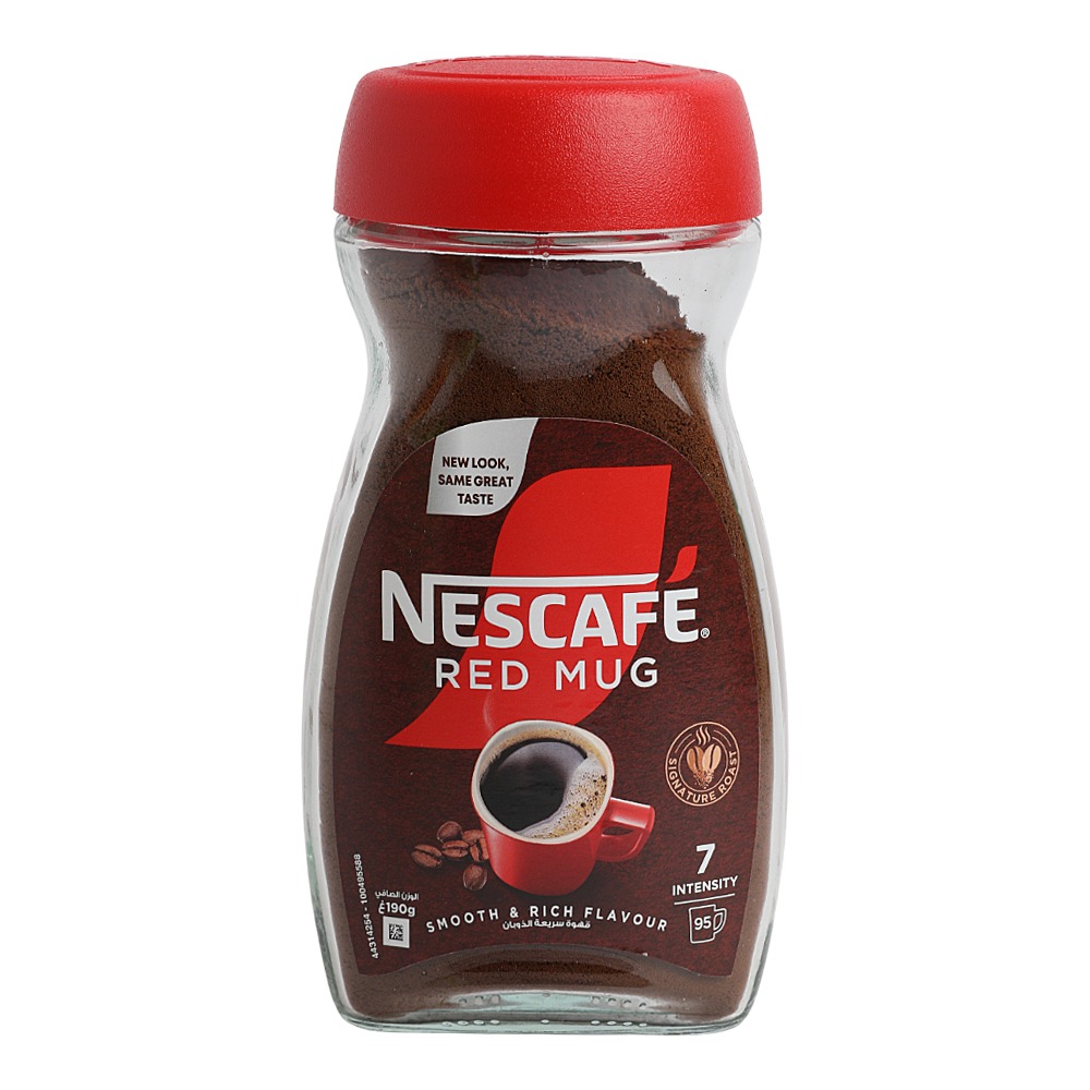 Nescafe Red Mug Instant Coffee Jar, 190 g