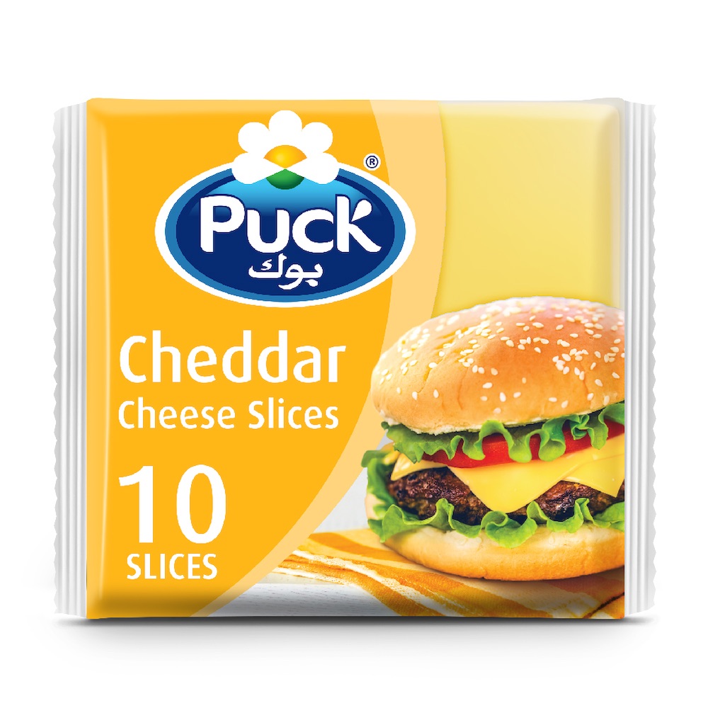 Puck Cheddar Cheese Slices 10 Pcs - 200g