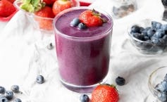 Strawberry-Blueberry Smoothies