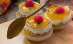 Dessert Kunafa Mango Cups